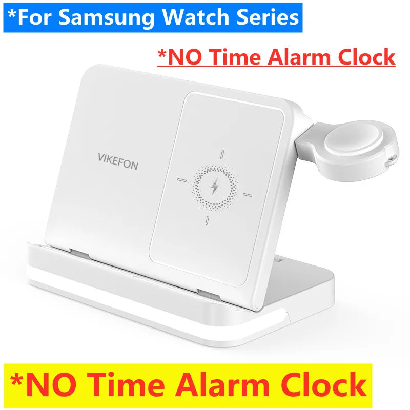6 In 1 Wireless Charger Stand For iPhone Samsung S23 S22 Ultra Note Fold Galaxy Watch 5 4 Active Buds Fast Charging Dock Station