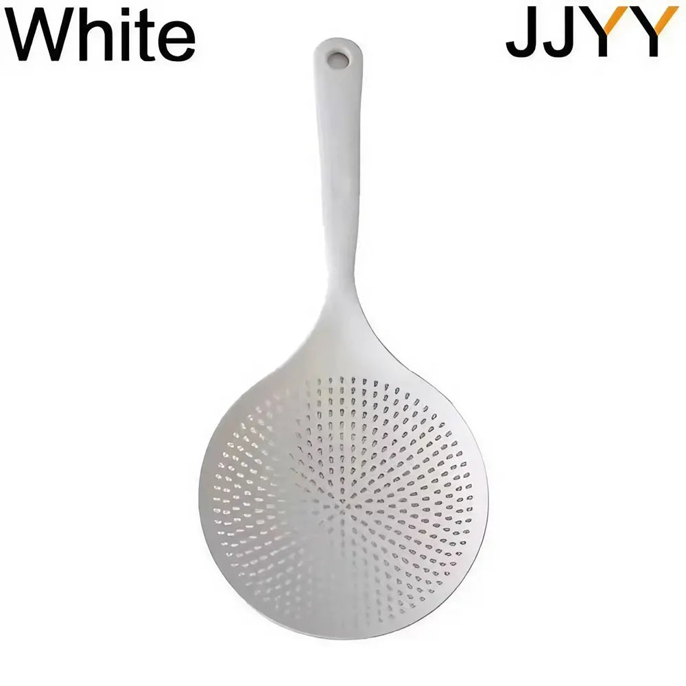 Large, Thickened, Long-handled Strainer Spoon for Draining Noodles and Dumplings in A Household Kitchen Kitchen Tools