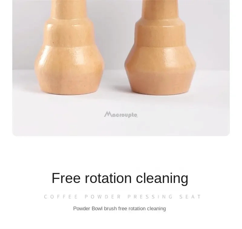 Portafilter Cleaning Brush Barista Espresso Coffee Tamper Cleaning Brush 51mm 54mm 58mm Tool with Wooden Handle Barista