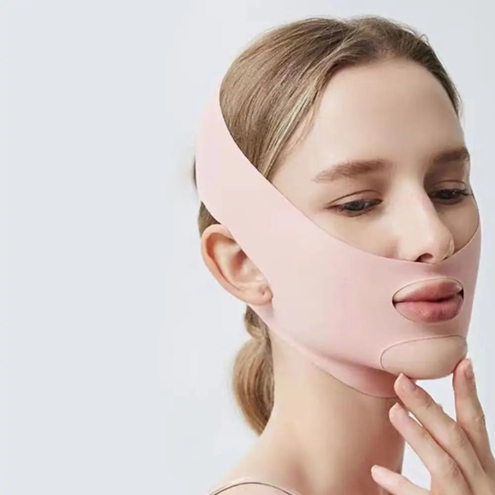 Adjustable Face Sculpting Sleep Mask Elastic Slimming Strap Lifting Tightening Mask Breathable Skin Care V Line Shaping Mask