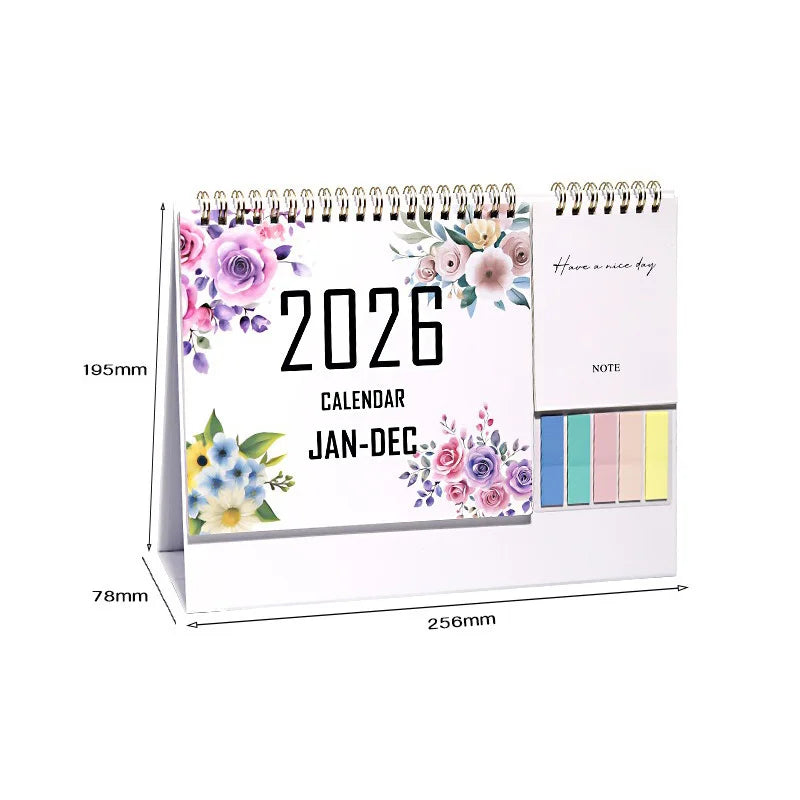 2026 Calendar Planner Multifunctional Health Tracker Daily Schedule Motivational All-Purpose Office Home Student Desk Organizer