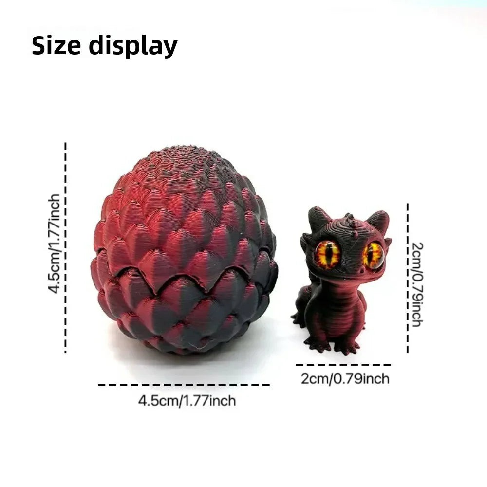 3D Printed Toys Mini Dragon Egg Set Creative Simulations Model Easter Home Decor Kids Gift Cute 3D Printing Design
