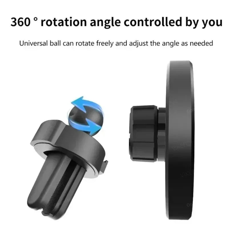 For MagSafe Car Wireless Charger 30W - Air Vent Clip Phone Holder - Stable Grip For iPhone 13-17 Pro Max & Fast Charging Stand