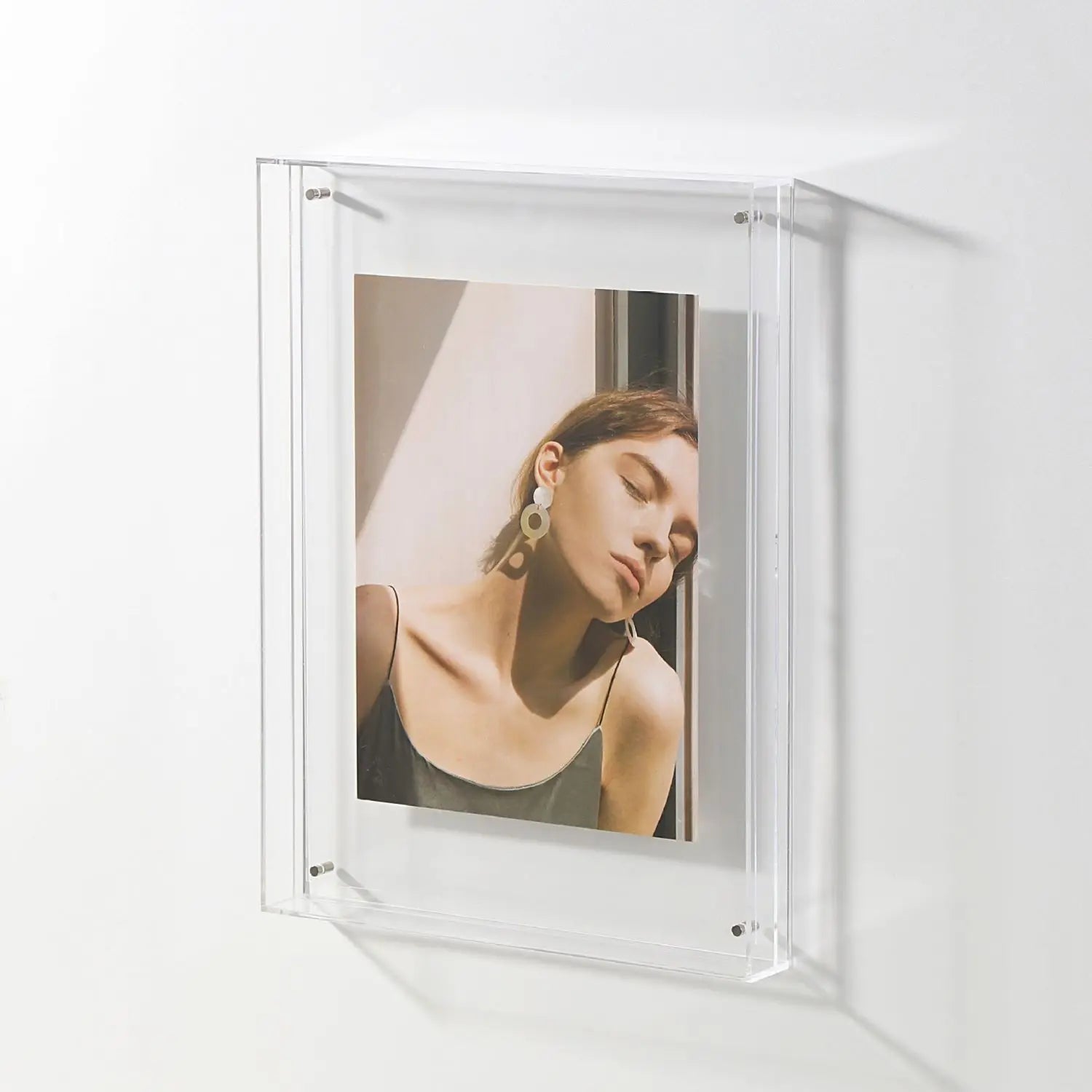 Color Acrylic Picture Frame Pendulum Table Square 4-inch Postcard Double-sided Display Stand Transparent Picture Frame Picture