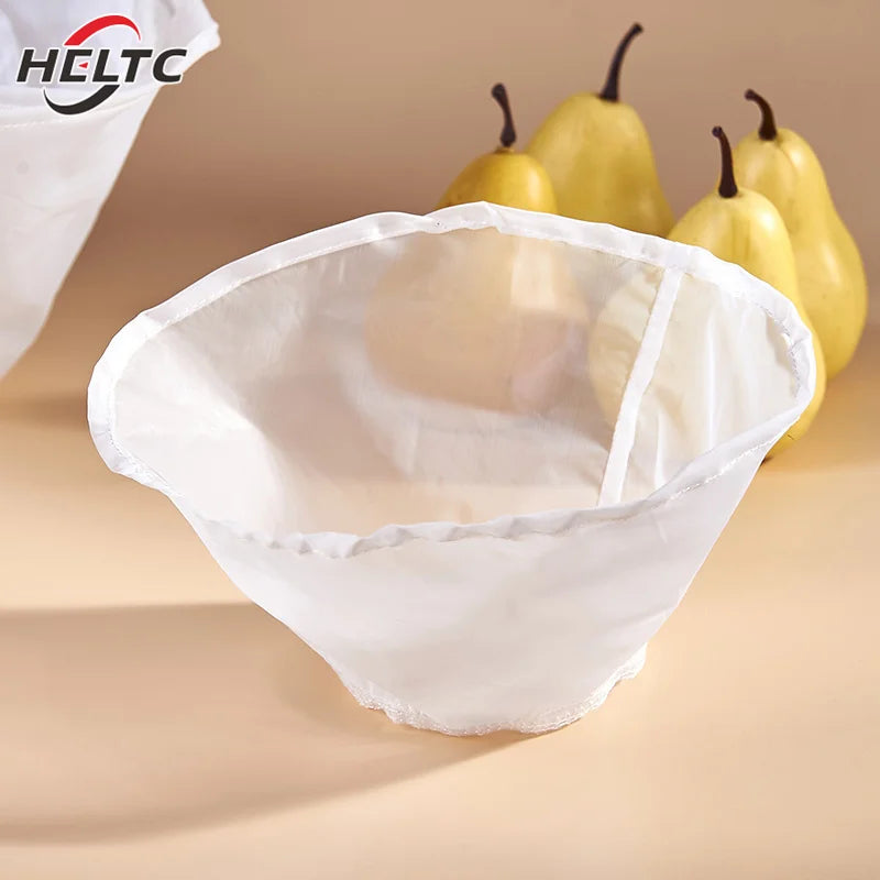 Soybean Filter Net Bag Nylon Liquid Filter Net Bag Milk Coffee Filter Net Bag Reusable Fine Mesh Paint Squeeze Mesh Kitchen Tool