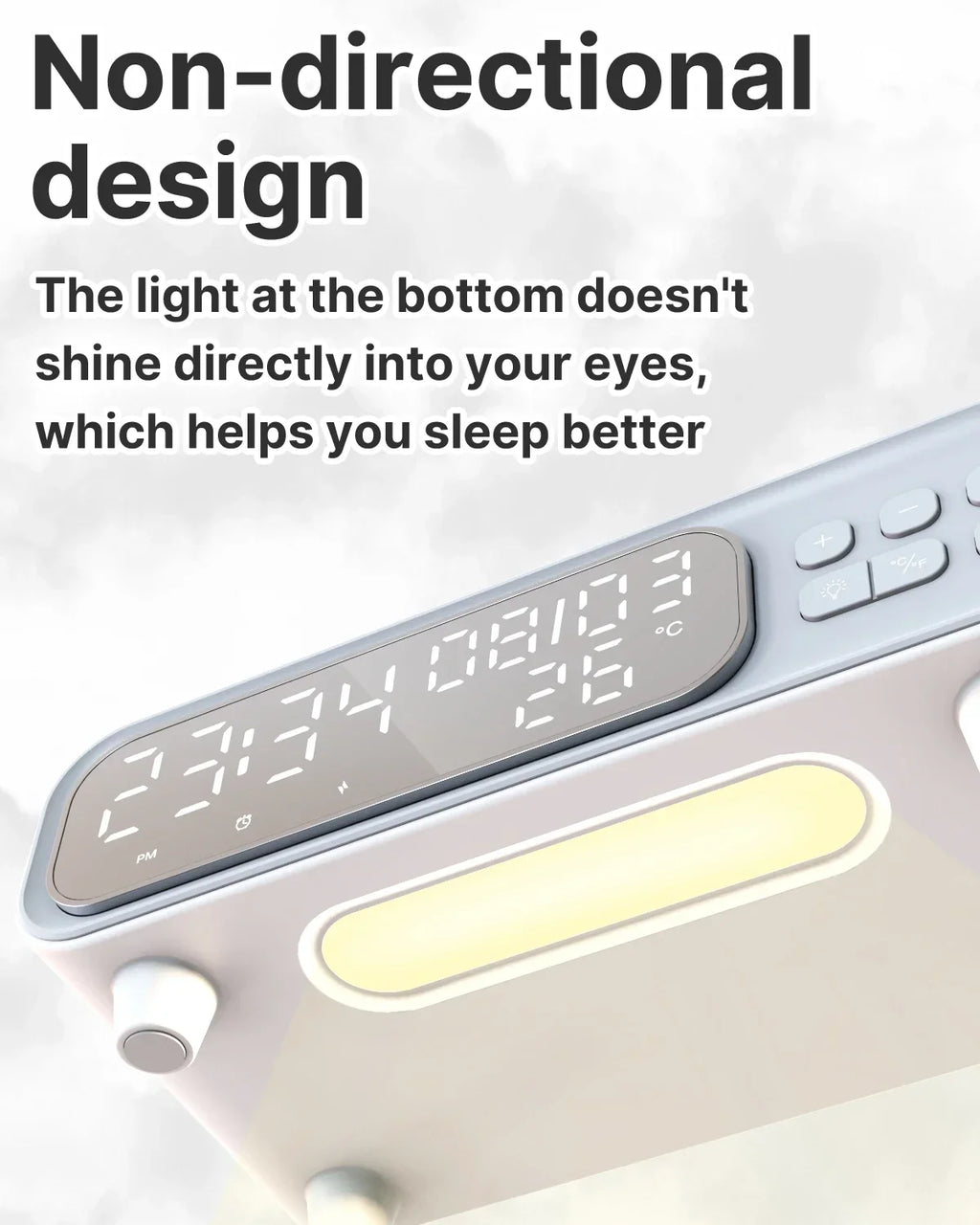 15W Wireless Charger Time Alarm Clock LED Night Light Thermometer Earphone Phone Chargers Fast Charging Dock Station For iPhone