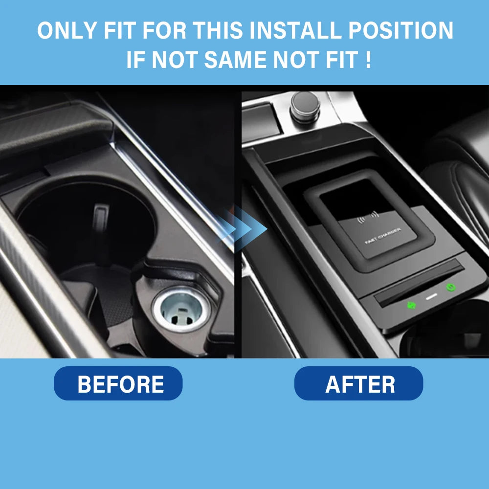 Moreway Wireless charger For Audi A6 C8 S6 RS6 A7 S7 RS7 2019 2020 2021 2022 phone holder Mobile Fast charge Car interior trim