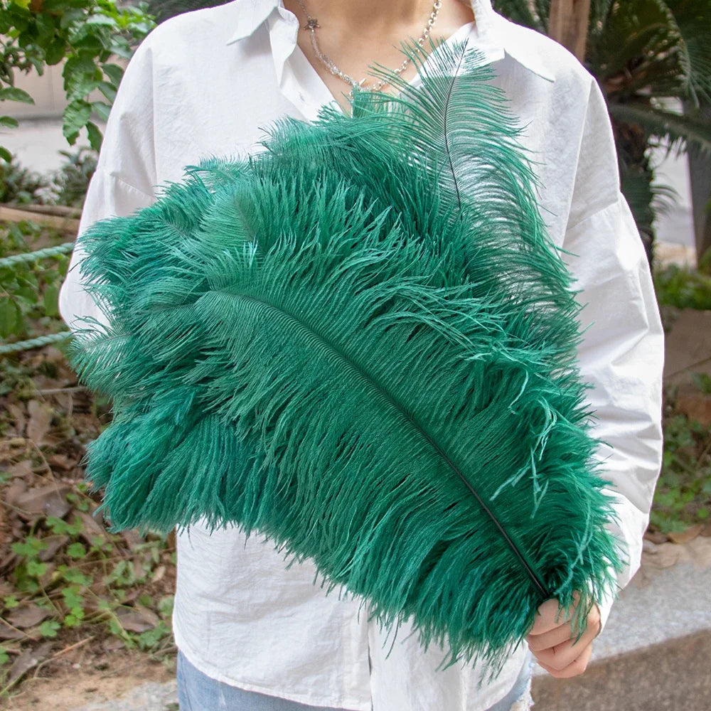 Wholesale 10PCS Natural Ostrich Feathers 15-55cm for Crafts Wedding Party Home Decor Ostrich Plumes Table Centerpiece Feather