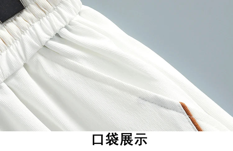 2 Pcs/Set Men Tracksuit Short Sleeve Hoodies+Pants Hooded Elastic Waist Summer Hip Hop Sweatshirt Sweatpants Loose Set