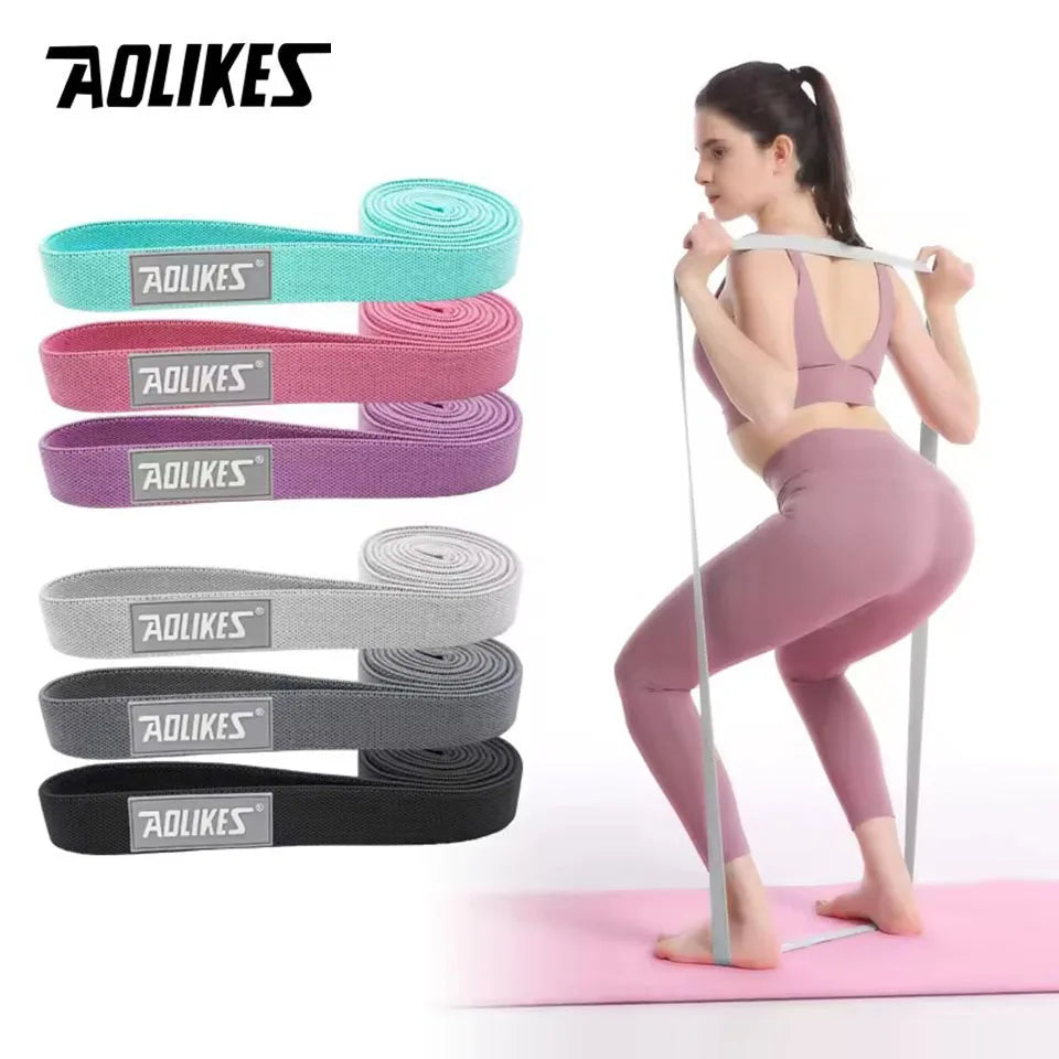 AOLIKES 3PCS Long Resistance Bands Set Yoga Pull Up