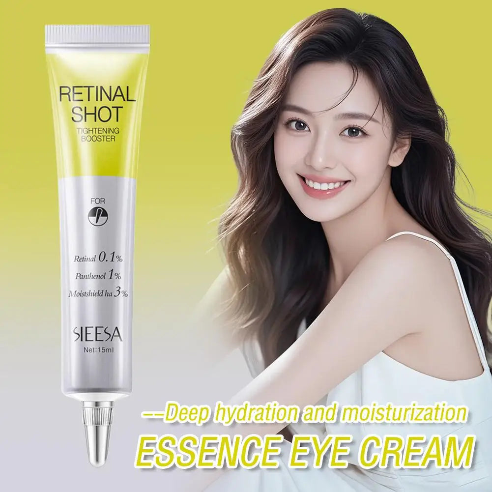 Retinal Shot 0.1% Face Booster Eye Cream Nano Retinal Tightening Serum for Wrinkles & Pores, Anti-Aging Skin Care 15ml