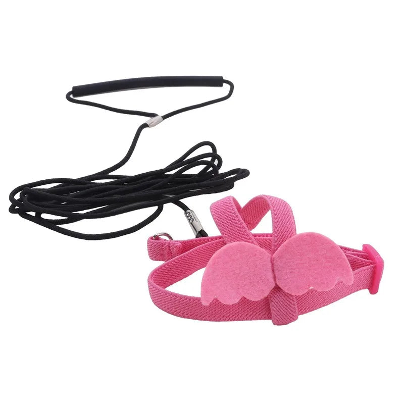 Adjustable Parrot Bird Harness Leash Set Anti-bite Training Harness Parrots Outdoor Flying Rope Cockatiel Small Birds Supplies