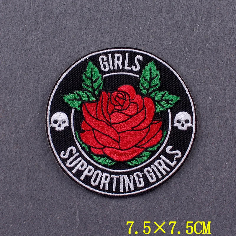 Devil Patch Iron On Patches For Clothing Thermoadhesive Patches On Clothes DIY Gothic Embroidery Patch Stripe Badges On Backpack