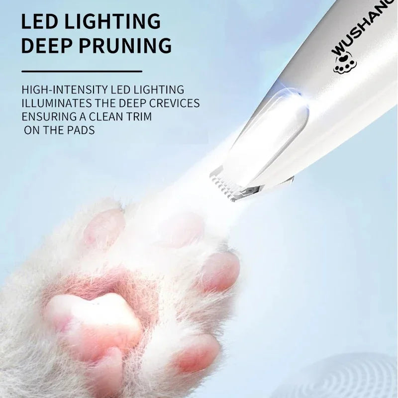 VPet Dog Electric Groomer Trimmer with LED Light Waterproof