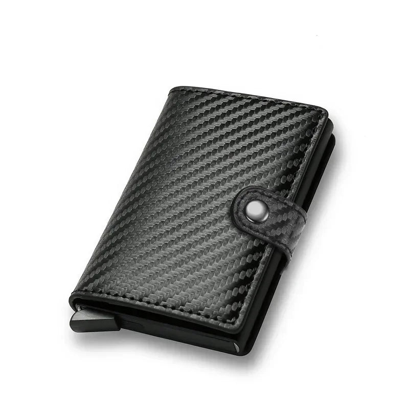 Rfid Visit Credit Card Holder Storage Luxury Small Smart Wallet Metal Business Cardholder Case Women Minimalist Walet for Men