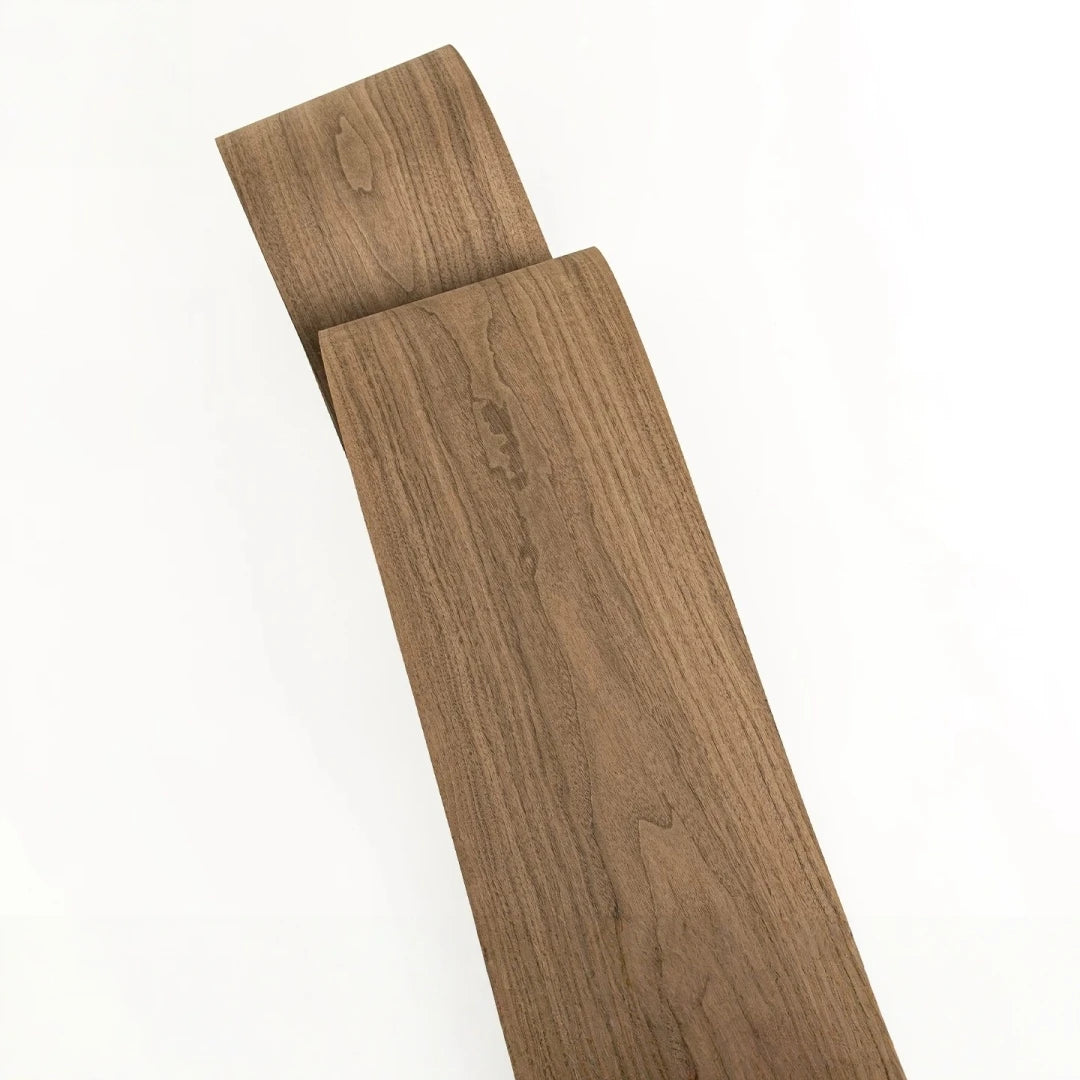 Thick Cut Natural Black Walnut Flat Cut Wood Veneer for Furniture Renovation DIY Crafts Car Interiors Speaker Surface Sheets
