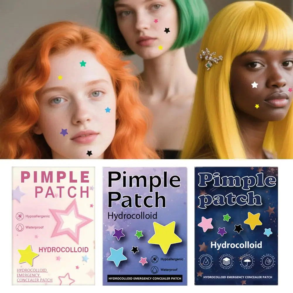 1400PCS New High-end Pimple Patch Acne Patches Set Colorful Star Shaped Acne Treatment Stickers Acne Dots Cover  For Skin Care