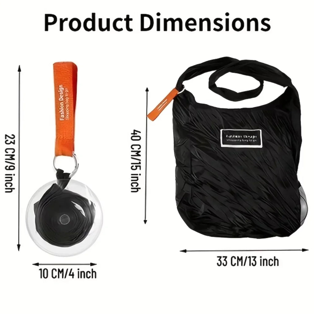 Portable Multi-functional Small Disc Folding Bag Eco Reusable Home Retractable Supermarket Shopping Storage Bag For Travels Shop