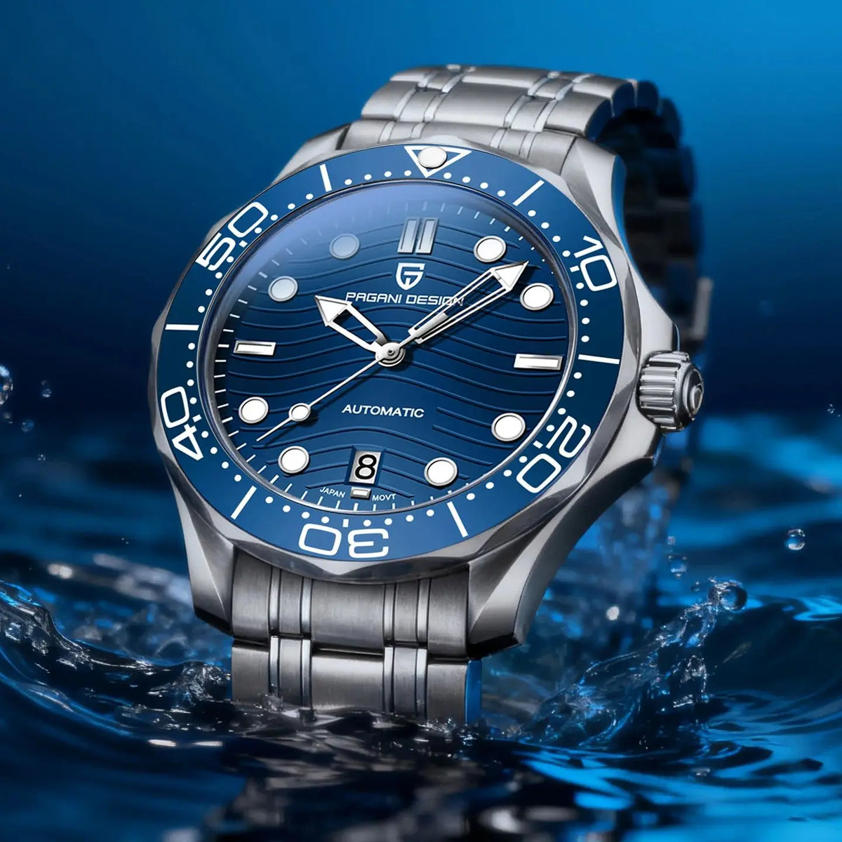 PAGANI DESIGN New V2 Waves Men's Watches 200M Diving