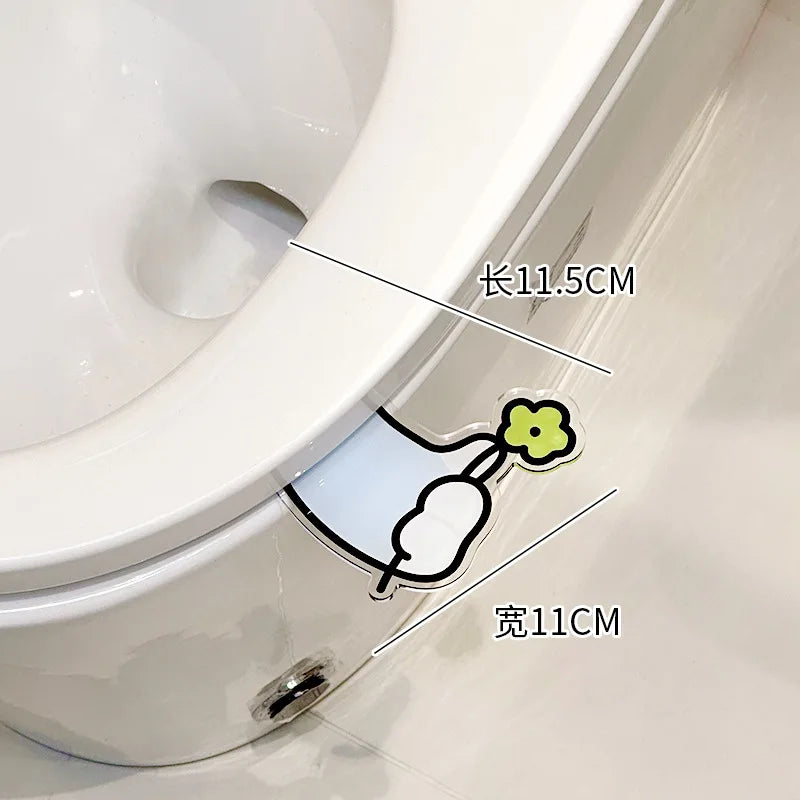 Portable Cartoon Toilet Lifter Tool No Touch Lid Handle Anti Dirty WC Accessories Bathroom Hygiene Helper No Punch Needed унитаз