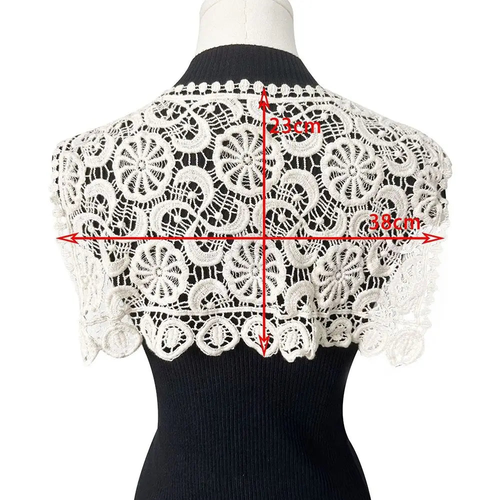 Solid Color Knitted Shawl High-quality Women Ladies Casual Fake Collar Summer Female Scarf