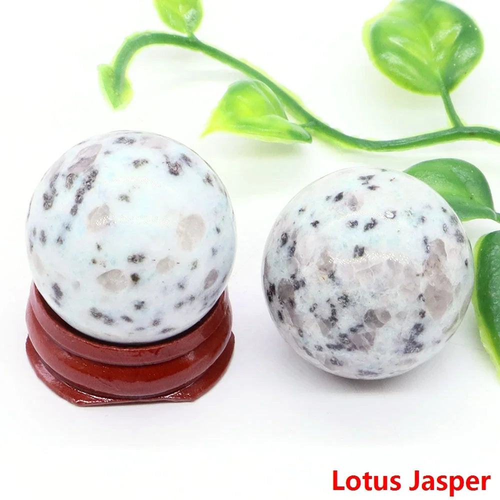 30MM Crystal Ball Natural Reiki Healing Quartz Stone Globe Energy Gemstone Fengshui Sphere Wicca Chakra Massage Home Decor Gifts