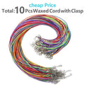50-100Pcs Leather Necklace Chains Bracelet Cord Clasps for Pendants