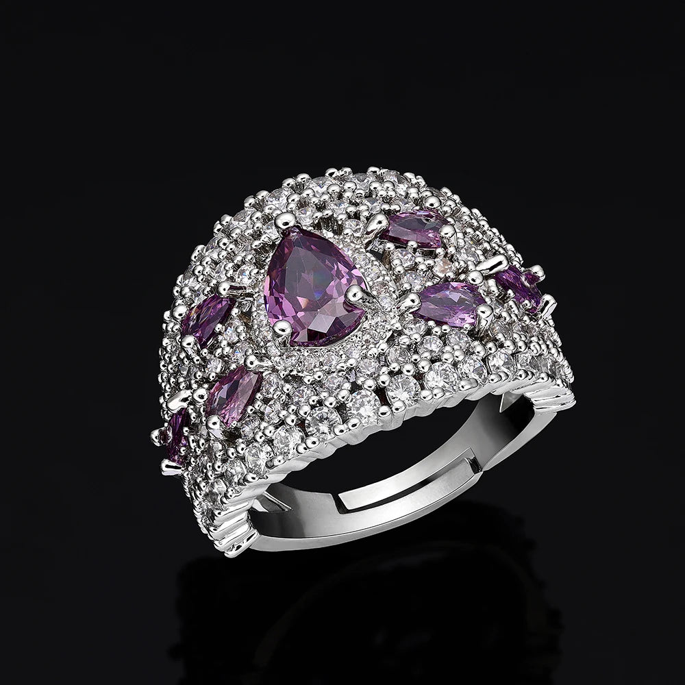 4-Piece Bridal Wedding Jewelry Set Women's