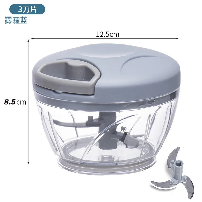 Garlic Chopper Manual Chopper Chopper Blender Portable Manual Food Vegetable Fruit Meat Grinder Kitchen tools
