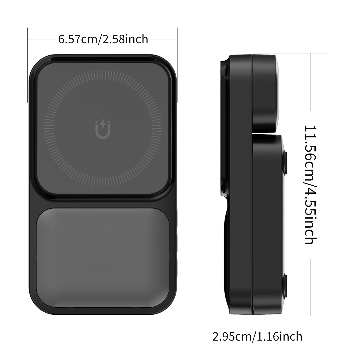 3in1 Foldable Wireless Charger Qi2 Multifunctional Stand Clock Wireless Charger Adapter Type-c Station For iPhone 16 15 Pro Max