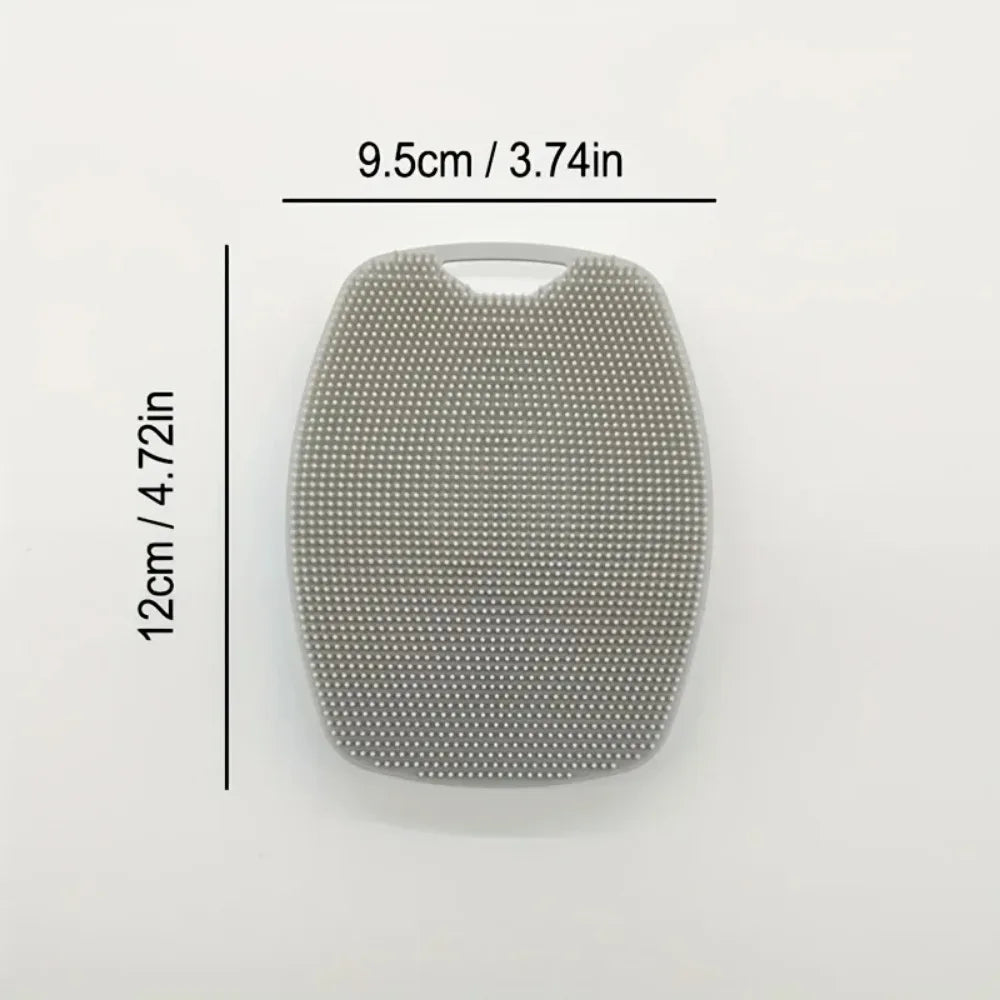 Soft Silicone Body Shower Scrub Brush Handheld Facial Cleansing Tool Gentle Exfoliation Massage Brush for Skin Care Accessories