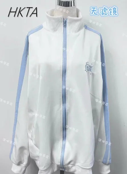 Original Sweatshirt Jacket Autumn Winter New Harajuku Two-dimensional Angel Zipper Cardigan Hoodies Coat Student Y2K Aesthetic