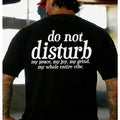 Men's T-shirt Casual Versatile Simple English Slogan Printing Fashion