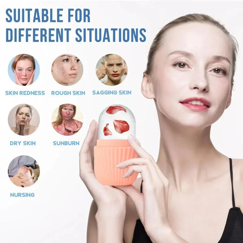 1/3PCS Ice Face Roller Stainless Steel Gua Sha Board Set Face Massage Tool Facial Massager Face Lifting Beauty Skin Care Tools