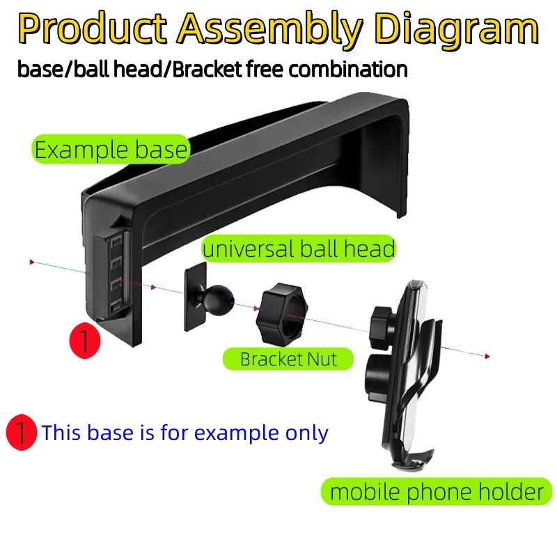 For Dongfeng Nammi Box 2024 Nammi Box EV Car Phone Holder Wireless Charger Screen Navigation Modification Interior 12.8 Inch