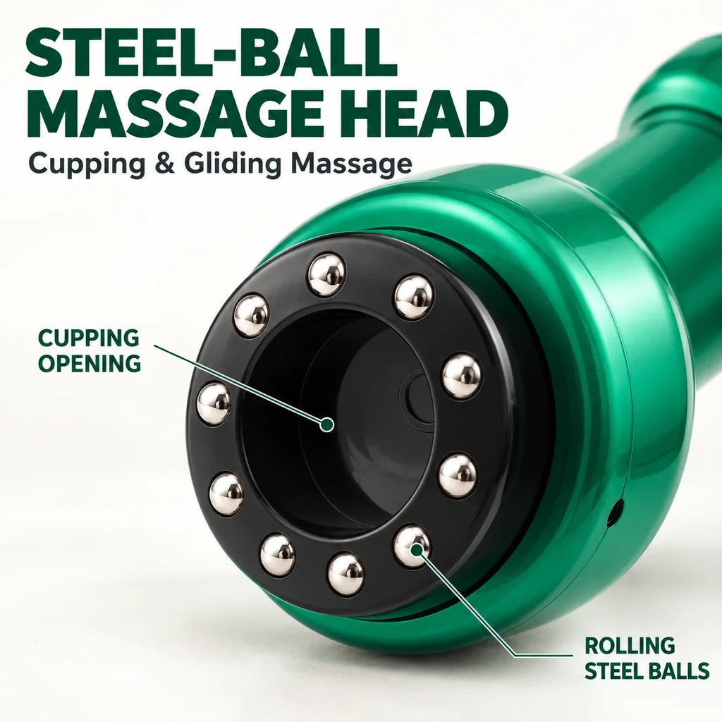 Electric Cupping Massager with Heat 12 Suction Levels 12