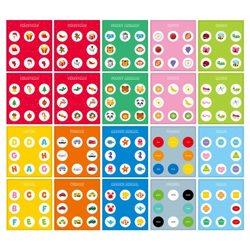 Montessori Memory Board Games Kid Creative Toy Pattern Matching Logice Thinking Brain Intellectual Challenge Game Educatioon Toy