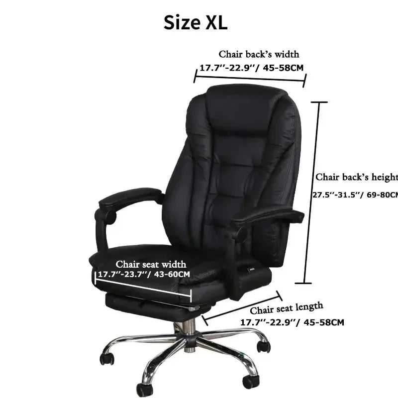 Elastic Computer Office Chair Cover Kitchen Modern Simple Desk Chair Cover Armrest Seat Cover Suitable for All Seasons