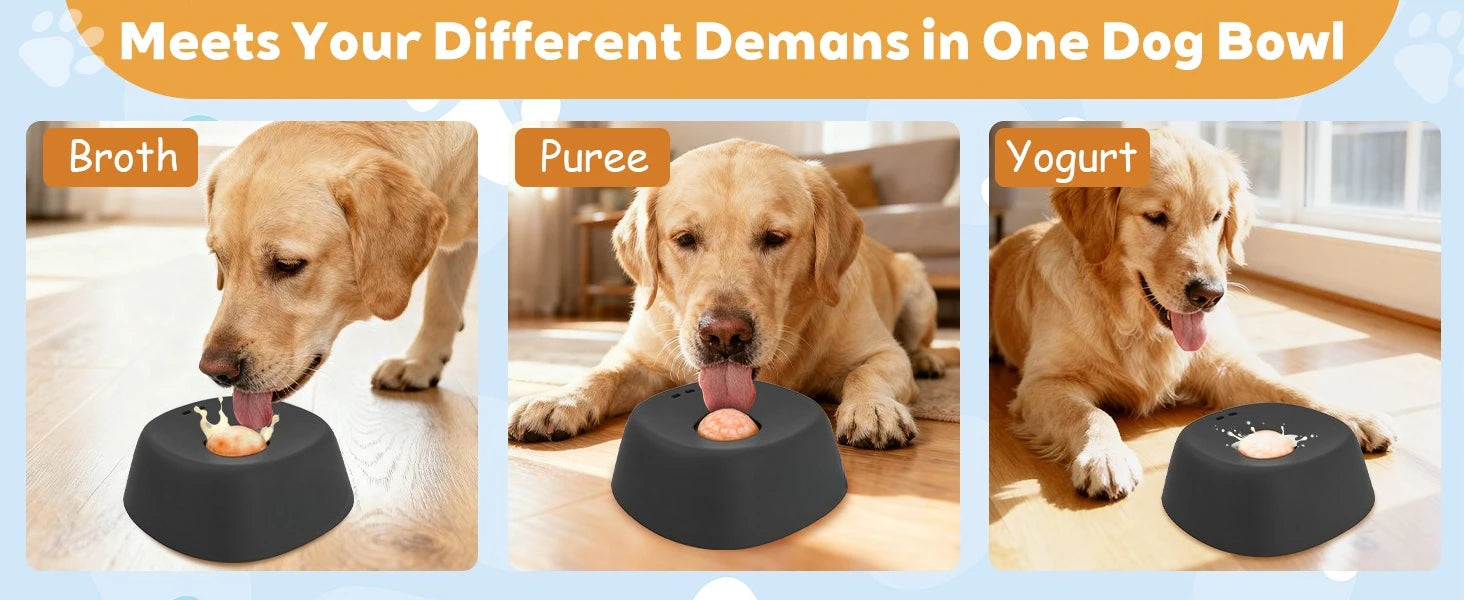 Dog/cat licking bowl, pet licking toy slow food bowl, makes dogs/cats love licking.