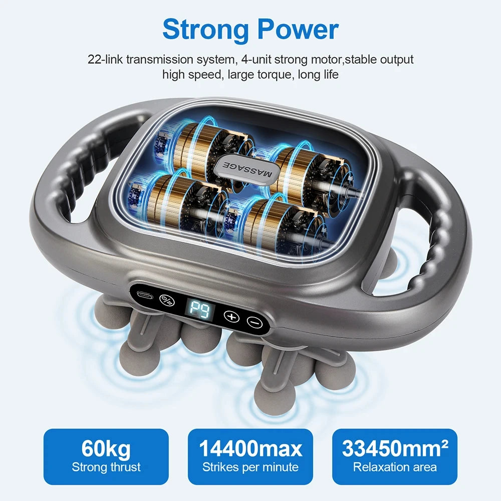 22-Head Deep Tissue Percussion Massage Gun