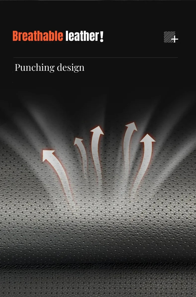 Self Adhesive Breathable Leather Car Seat Repair Perforated Faux Genuine Leather Leather Sofa Car Interior Refurbishment Sticker