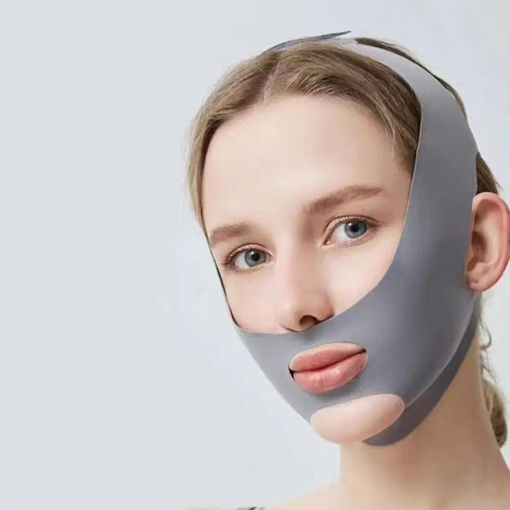 Adjustable Face Sculpting Sleep Mask Elastic Slimming Strap Lifting Tightening Mask Breathable Skin Care V Line Shaping Mask