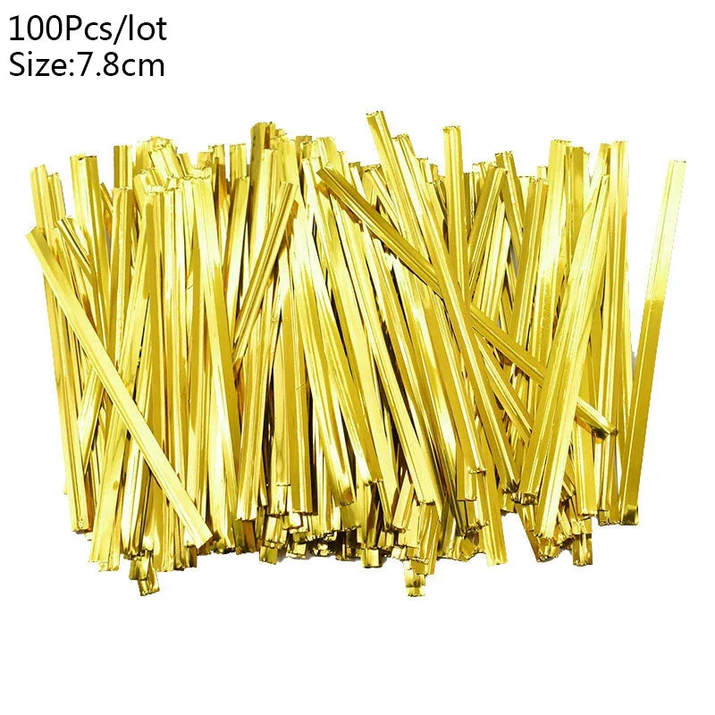 100Pcs Transparent Plastic Bags Candy Lollipop Cookie Packaging Clear Opp Cellophane Bag Christmas Gift Wedding Birthday Party