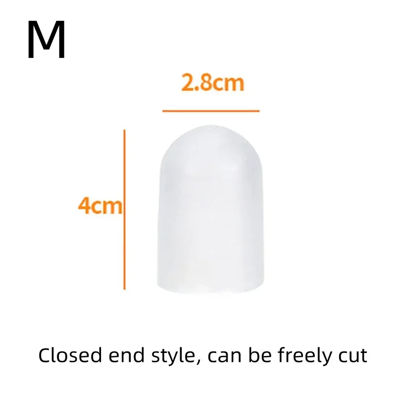 2pcs Silicone Toe Caps Gel Toe Covers Provide Protectors Cousions Relief Pain from Toe Blisters Corns Calluses
