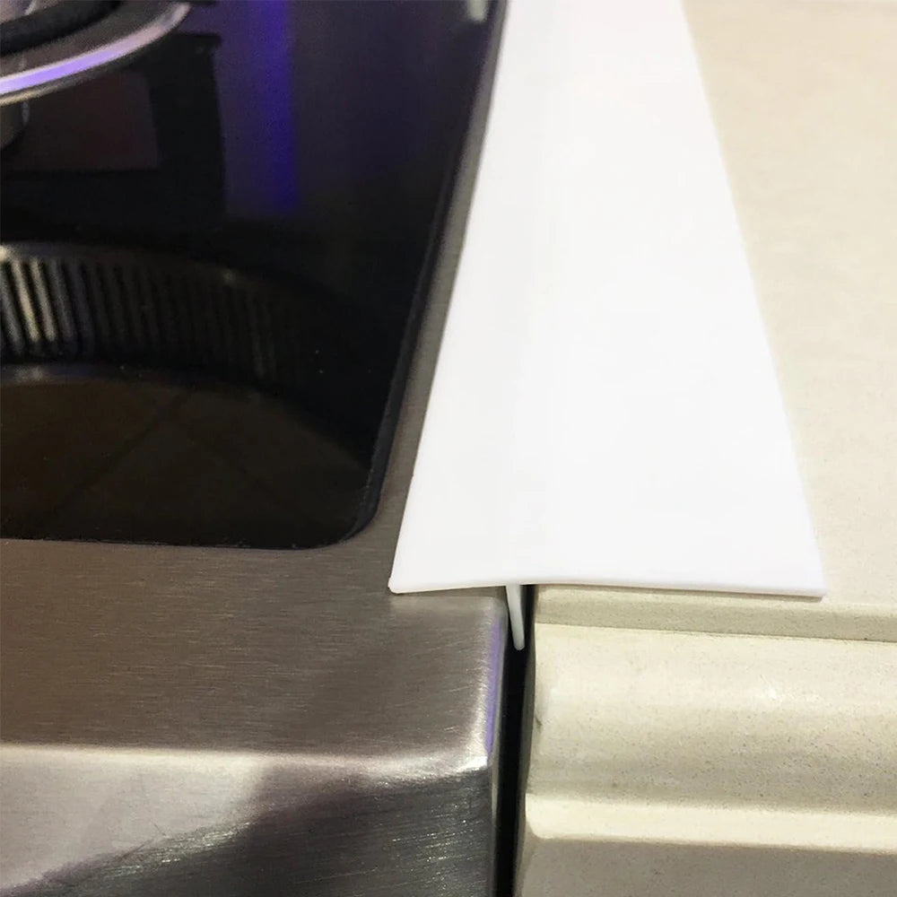 Silicone Stove Counter Gap Cover T-shape Kitchen Oilgas Slit Filler Heat Resistant Mat Cook Oil Dust Water Seal