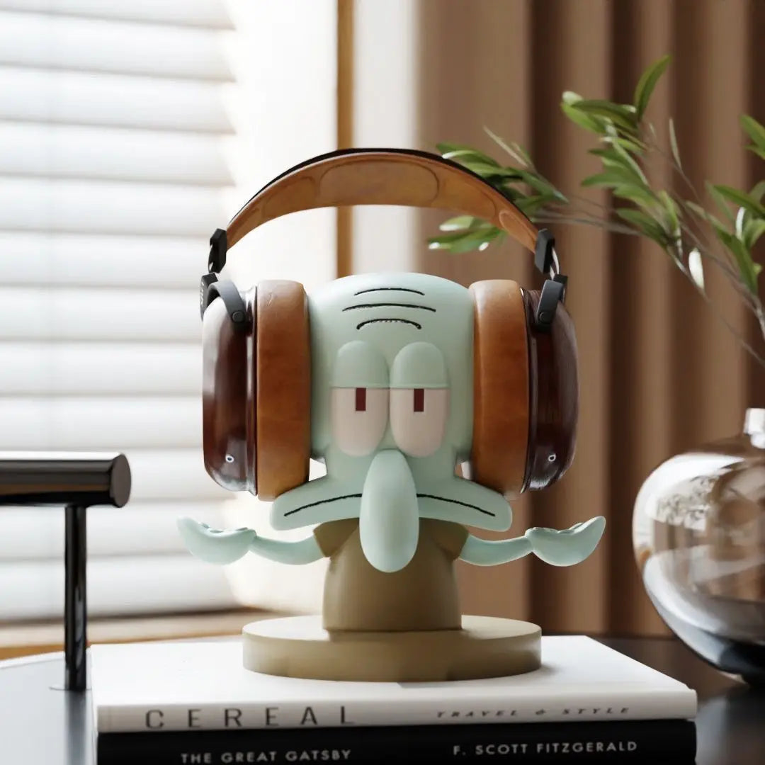 Original SpongeBob Squidward Headphone Stand, Creative & Functional Desk Organizer for Gaming Headset & Decor