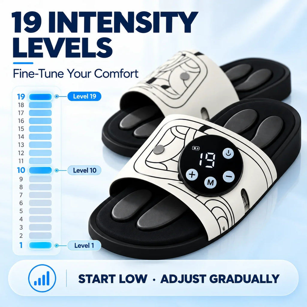 EMS Foot Massage Slippers 8 Modes 19 Levels Type-C
