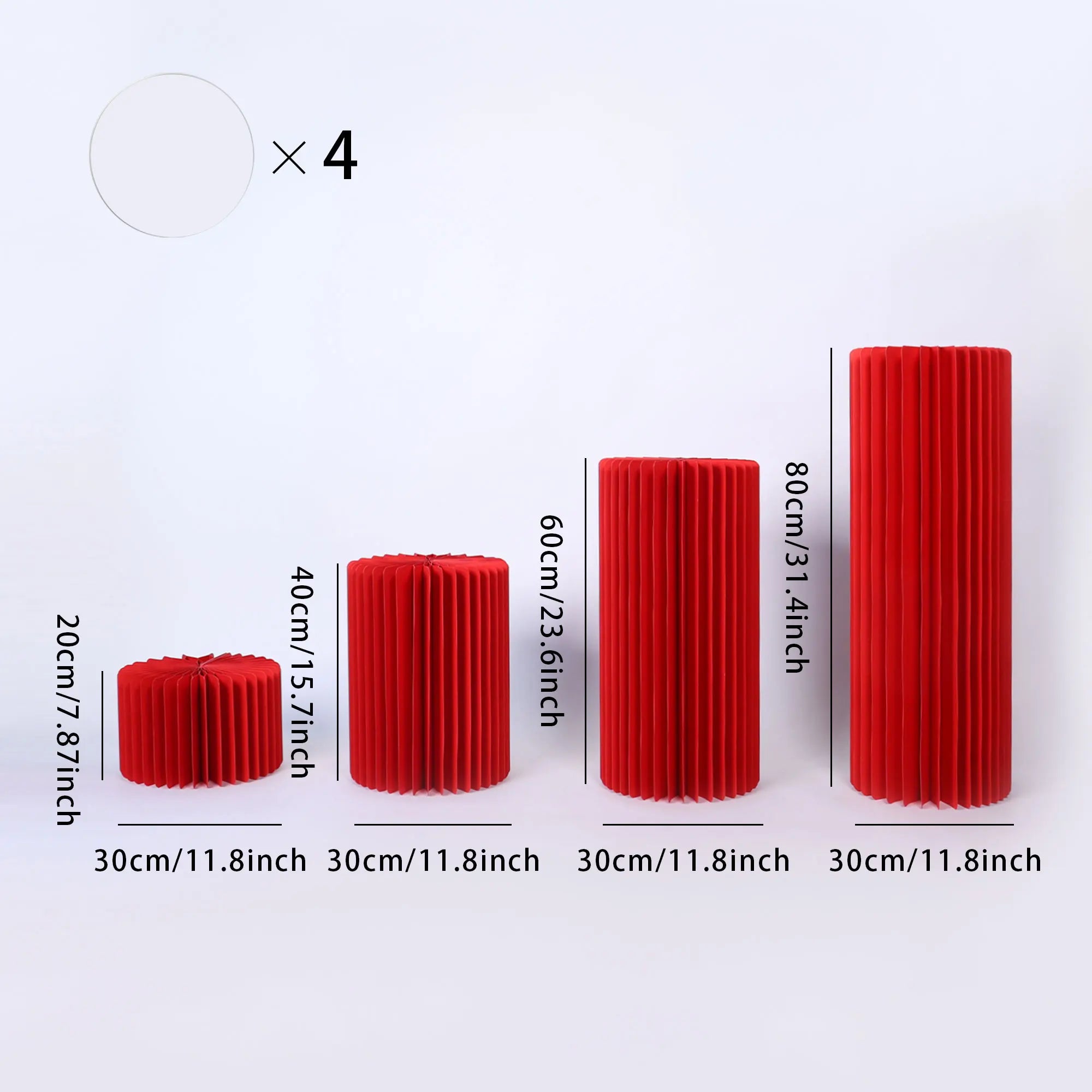 Centerpieces Cardboard Vases Foldable Cardboard Display Columns Stand for Wedding Birthday Party Backdrop Cupcake Decorations