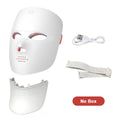 2 In 1 Facial LED Mask with Neck 7 Colors LED Face Mask Skin Care Facial Neck Beauty Mask Home Use Beauty Machine