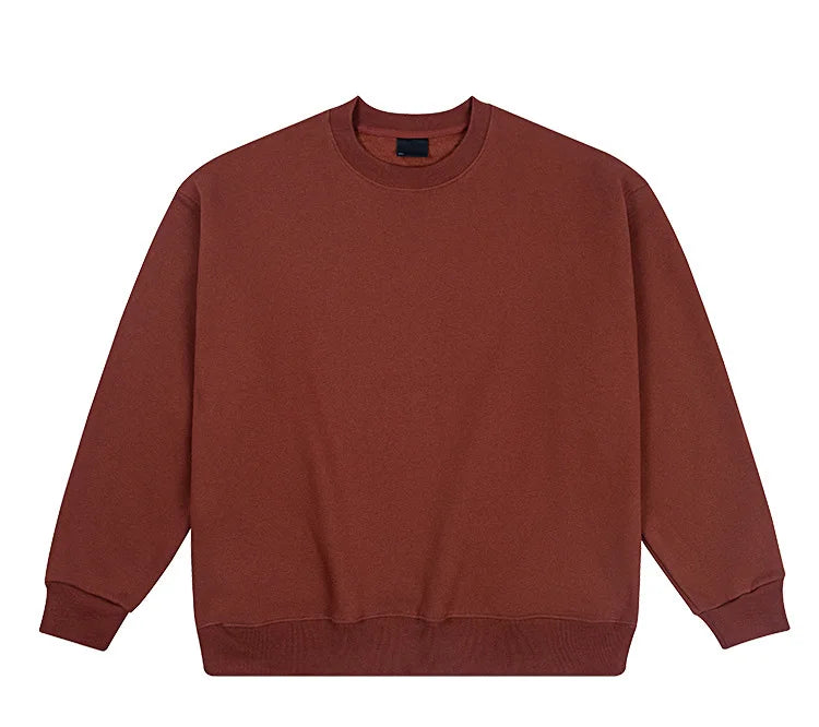 Autumn Oversized Sweatshirts Women Cotton Loose Pullovers Red O Neck Warm Sweatshirt For Women Oversize Winter Clothes Fleece